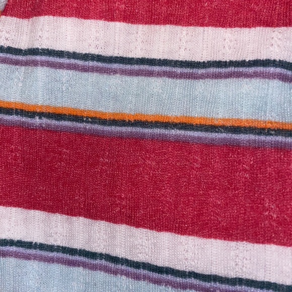 Art Class Girls Striped Short Sleeve Top - Picture 2 of 2